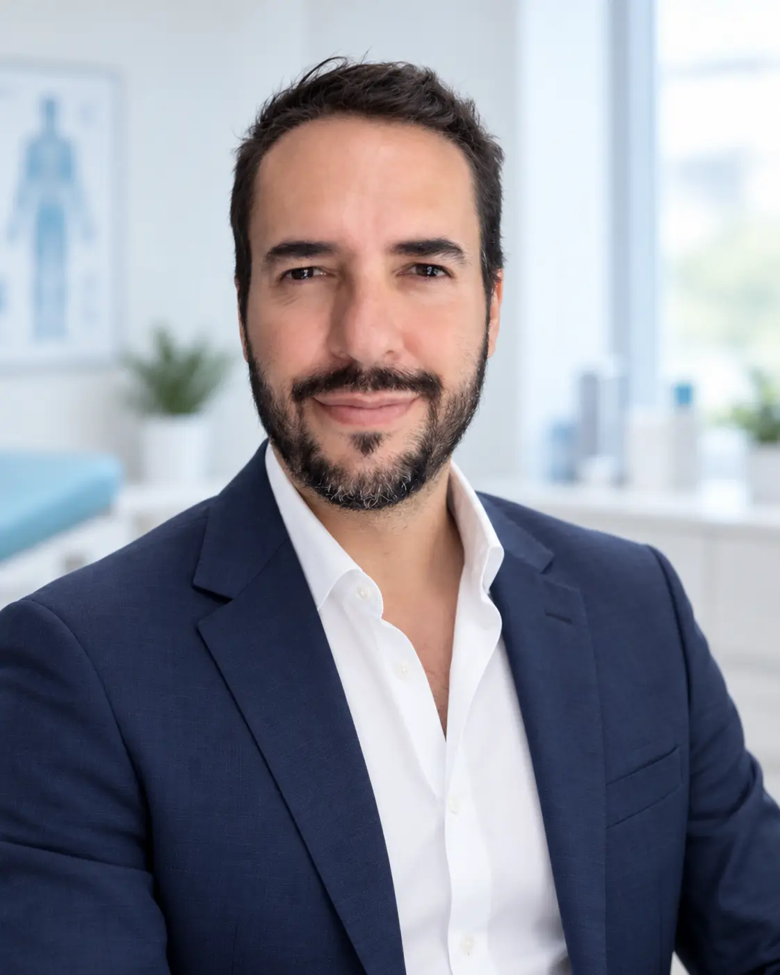 El Dr. Pablo Xavier Barreiro sonríe en un retrato profesional